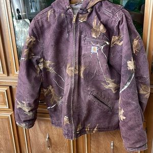 XL Purple Real tree Carhartt Coat